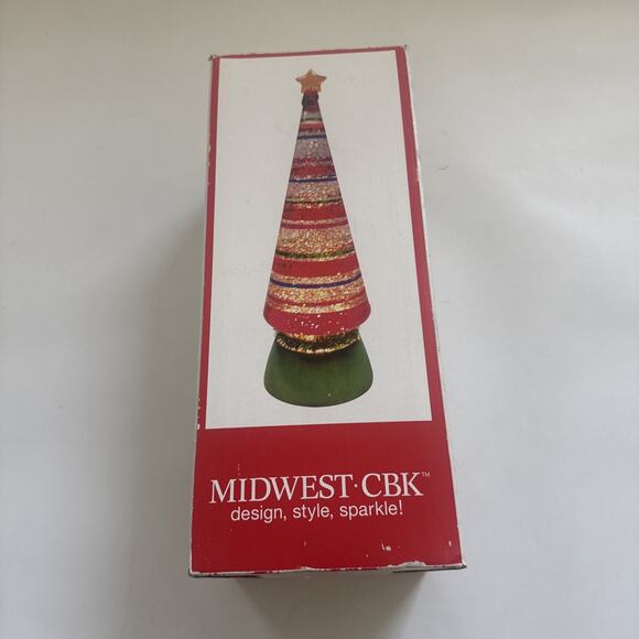 VTG Midwest of Cannon Falls Plug In Multi-Color Ceramic Tree LIGHT UP Christmas - Picture 9 of 12